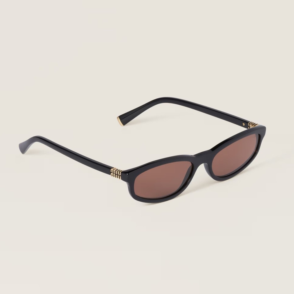 Miu Miu Regard Sunglasses Black/Brown - Picture 2 of 12